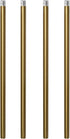 Brushed Brass M10 Threaded Extension Rod 12 Inches for Pendant Light, Chandelier,