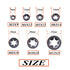260pcs 7 Size Internal Tooth Starlock Washers Locking Washer Assortment Kit, Black Oxide Finish