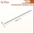uxcell 12Pcs 1/4"(6mm) Dia 12"(305mm) Long 6061 Aluminum Round Rod Solid Lathe Bar Stock for Industry DIY Crafts