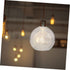 PRETYZOOM Clear Glass Globe Pendant Light Shade Dual Opening Chandelier Replacement Cover for Wall Sconces Easy Access