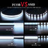 8W/m 16.4FT DC12V 6000K 90+ 8mm Dimmable BTF-LIGHTING FCOB COB LED Strip Flexible High Density Uniform Light Daylight