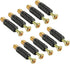 uxcell Furniture Connecting Fittings, 10 Pcs Fastener with 6mm Thread Dia Screws, 35mm Length