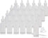 JUVITUS 1 oz Opal White Glass Boston Round Bottle with White Dropper, 24 Pack + Funnel