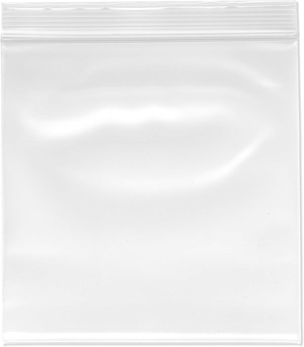 Plymor 6" x 6" Reclosable Plastic Bags (Pack of 200), 6 Mil Industrial Duty Zipper