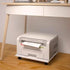 SUNESA 4 39x34x6.6cm) Under Desk Printer Stand With Caster Wheels - Office Movable Copier Stand, CPU Holder, White