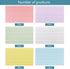 YOLCAR 3 5 Inch, 300 Count Colored Index Cards x Ruled Index Cards, Flash Cards for Studying, Lined Note Cards