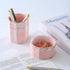 YOSCO Set 2 Desk Organizer of For Office, Pen Holder and Paper Clip Holder, Ceramic Cute Pencil Cup for Desk, Paper