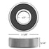 Donepart 1/2 inch Bearings, R8-2RS Double Rubber Sealed Roller Bearings, ABEC3 Precision for Electric Motor, 10 Pack