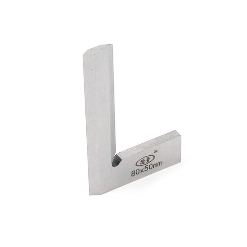 T Tulead Carbon Steel Machinist Square Engineer Square Woodworking Tool Precision Square Mini Carpenter Square 80x50mm/3.2"x2"