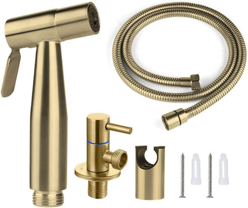 VNFOCRQJH Bidet Sprayer for Toilet, Handheld Sprayer Kit, Stainless Steel Bathroom Cloth Diaper Faucet