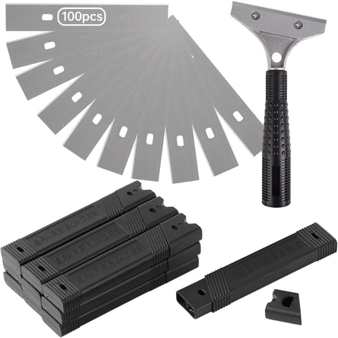 4" 100 Scraper Blades, Pcs Replacement Scraper Razor Blades, Ultra-sharp Scraper Razor Blades, Single-Edge Razor Blades