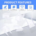 20Pcs 1011 LED Strip Light Clips Neon lamp Mounting Fixing Bracket PC Waterproof Clamp Holder with Screws for LED Strip