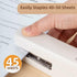 deli Desktop Stapler with Integrated Staple Remover, 45 Sheet Capacity, White Office Stapler