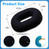 Tailbone Donut Pillow Seat Cushion for Pain Relief - Orthopedic Gel & Memory Foam with Cooling Layer, Non-Slip Base