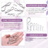 Swpeet 110Pcs R Shape Clips Assortment Kit, 304 Stainless Steel Cotter Pin Hair Pin Hitch Pin Fasteners, Multiple Sizes