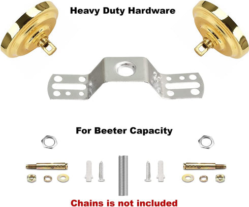 60 6 Duty,5 Inches 2 Set) Sangle Soppfy Vingage Canopy Kit and Pendant Light Fixture Chain for Chandelier or Swag Light
