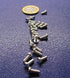 K-mac Zinc Plated Steel Cheese Head Slotted Machine Screws, Fully Threaded, M2.5 x