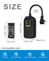 Dimmer 600W Dimmer IP65 Outdoor Plug for String Lights with Remote, Plug-in Switch Dusk-to-Dawn Sensor + Timer, Power