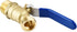 Brass 3/4" Hose Bibb, 3/4" Male NPT x Garden Hose Thread, Lead-Free Compliant, Ideal for Gardens and Patios