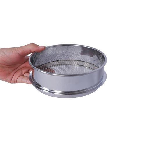 3 Pcs Lab Sieves, 6 Inch Diameter Test Sifter 10Mesh (2.19mm), 80Mesh (0.217mm), and 200 Mesh (0.077mm)