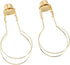 Bulb Bulb 2pcs Clip On Lampshade Holder, Clip Adapter Metal Firm Fixing with Finial Top for Floor Lamp (Golden)