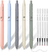 Quick Dry Gel Ink Pens, Fine Point Retractable Roller Ball Pens for Journaling, 5 Colors, 5 Black Refills
