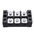 uxcell Dual Rows 3 Positions 600V 45A Cable Barrier Block Terminal Strip TB-4503L
