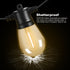 48FT 16 Bulbs SUNTHIN Outdoor String Lights, Patio Lights with LED Shatterproof for Outside, Backyard, Deck, Porch
