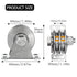 Heavy Duty Double Groove Cable Fixed Pulley Block, Stainless Steel, Bearing Inside, 2 Pack for Lifting System