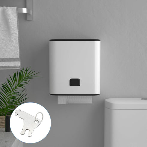 ISTOOLCO 20 20 PCS Paper Towel Dispenser Key, with Metal Rings Suitable Key for Paper Towel Dispenser for Most Brands