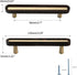 6 3 3/4 Pcs in Cabinet Door Solid Wood pulls Simple Cabinet Bedside Table Pure Copper Door Handles