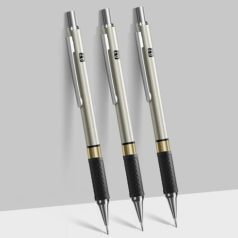 Four Candies Metal Mechanical Pencil Set - 3PCS 0.7mm Art Pencils & 360PCS HB Lead Refills & 3 Erasers