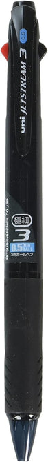 Uni Ballpoint Pen Jetstream 0.5mm, Black, Red, Blue Ink, Transparent Black (SXE340005T.24)