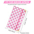 Large PU Leather Waitress Server Book, Retro Checkerboard Check Holder Organizer with Zipper Pockets, Pen Holder