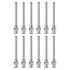 12pcs 10Gauge Stainless Steel Dispensing Needles, 1 1/2" Blunt Tips Luer Lock for Thick Liquids, Ink, Glue