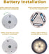 Motion Sensor Night Light, Portable LED Light, Cordless Lamp, Battery Operated Wall Sconces for Corridor, Stairs