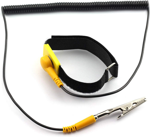 Tegg 1-Pack Adjustable ESD Wrist Strap, Anti Static Bracelet with Grounding Wire, Static-Release Wristband