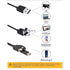 3 in 1 Endoscope Inspection Camera: Digital Semi-Rigid Borescope, Waterproof Black HD Camera, 2m/78.7inch
