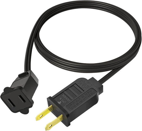 Kawaya Christmas Light Extension Cords: 10FT 2 Prong Extender Cord - UL Listed