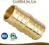 JUWO 3/4" PEX Coupling, PEX Fitting for Plumbing Repairs, Durable Brass Crimp Fitting (5 Pack)