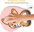 HAOCOO Ergonomic Pink Mouse Pad with Wrist Support, Non-Slip Backing Corgi Anime Cute Gel Mouse Pad, Easy-Typing and