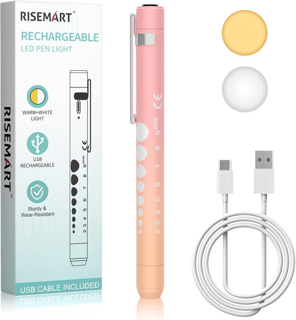 Rechargeable Pen Light for Nurses and Doctors LED Medical Penlight with USB