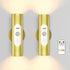 WOBSION Motion Sensor Wall Light with Remote Control, Rechargeable Wireless Wall Sconce,