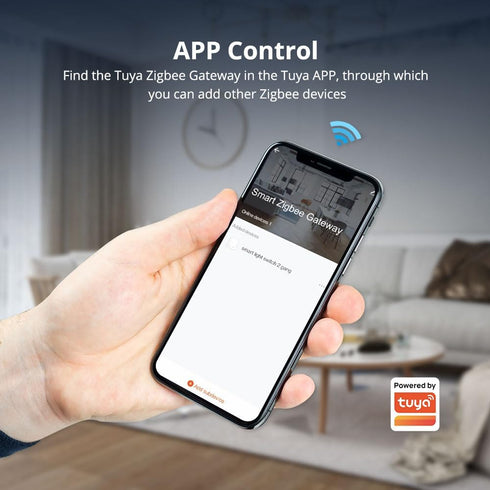 ZigBee Hub Intelligent Linkage Wired Gateway, Works with Tuya Smart Devices, Alexa Voice Control