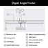 Digital Angle Finder, 2 in 1 Digital Angle Gauge 7 inch/200mm Stainless steel tool kit for Carpenter/Woodworking/DIY Tools