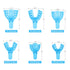 JMU Dental Impression Tray, 12 Pcs Perforated Disposable Impression Trays, 4 Medium Lower
