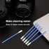 Wellgler's 200PCS Multi-Purpose Cleaning Swabs, Foam Tip for Camera, Optical Lens, Arts and Crafts (Blue)