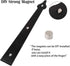 SANKINS Garage Door Magnetic Decorative Hardware, Faux Hinges Handle Kit for Curb Appeal, Black, Pack of 1
