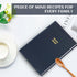 Perfect Blank Recipe Book - Recipe Notebook to Write In Your Own Recipes, Waterproof Cover, 186 Pages (dark blue)