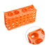 uxcell 80-Well Tube Rack, Polypropylene, Orange for 0.5ml, 1.5ml, 1.8ml, 10ml, 15ml, 50ml